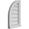 Ekena Millwork Quarter Round Top Left Surface Mount PVC Gable Vent w/ 2"W x 2"P Brickmould Sill Frame, 12"W x 20"H GVPQL12X2003SN - alternate 5